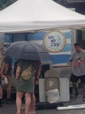 Food truck and a very long wait at Oh My Cod - Vegan Seafood in Palm Coast