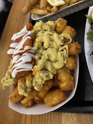 Loaded lobsta tots  at Oh My Cod - Vegan Seafood in Palm Coast