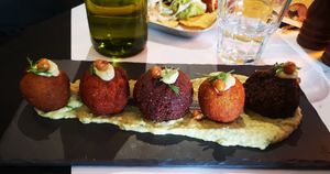 Falafel at Balmoral Hotel Bistro & Pub in East Victoria Park