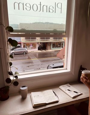 Good coffee and a cute view overlooking Waialae Ave on the Mauka facing side!  at Plantoem in Honolulu