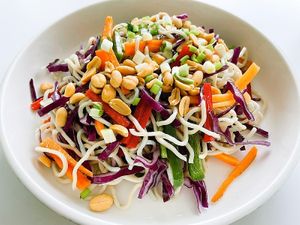 Thai Noodles Salad  at m'EAT ME Gastro Bar in Sarajevo