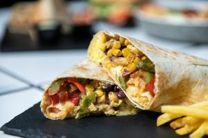 Burrito Veggito at m'EAT ME Gastro Bar in Sarajevo