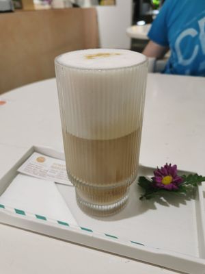 Iced Latte with Oatly - you can choose the sort of coffee at 25s Cafe in Hoi An