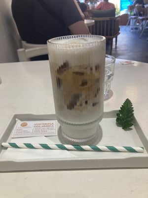 My accidentally cows milk latte  at 25s Cafe in Hoi An