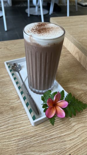 Iced chocolate with soy milkk  at 25s Cafe in Hoi An