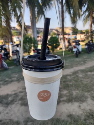 Sesame coffee ☕😋 at 25s Cafe in Hoi An