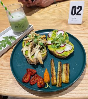 Avocado and mushroom toast   at 25s Cafe in Hoi An