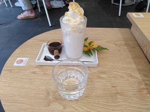 coconut coffee at 25s Cafe in Hoi An