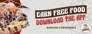 Earn Free Food: Download Our App at Mamoun's Falafel in New Brunswick