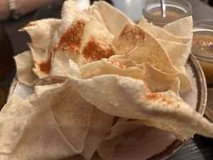 Popadoms   at Nu Delhi Restaurant Lounge in Belfast