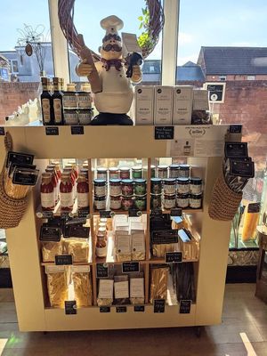 Vegan options amongst the sauces at Fodder And Chisit Ltd in Hinckley