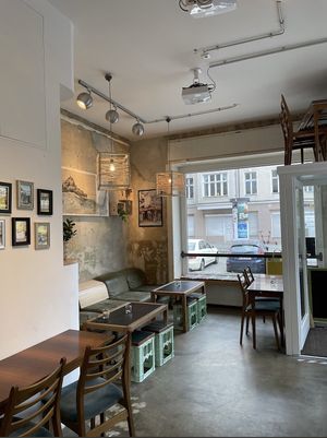Restaurant von innen  at DUKKI in Berlin