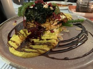 Cauliflower steak  at Arnguli Grill  in Yulara