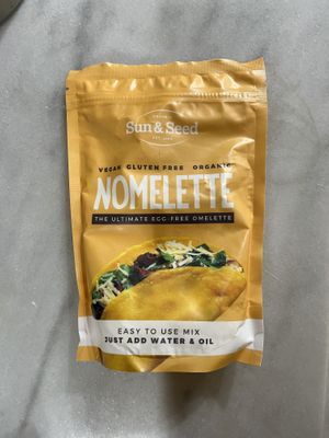 Egg free omelette  at Ionion Super Market in Corfu