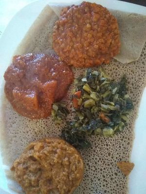 food at Gojo Ethiopian in Nashville