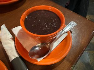 Vegan Black Bean Soupp  at Botanas II in Milwaukee