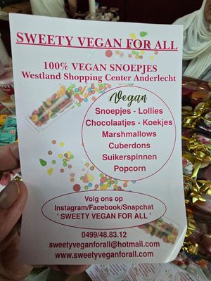 At Vegan Afairs, Brugge at Sweety Vegan For All in Anderlecht