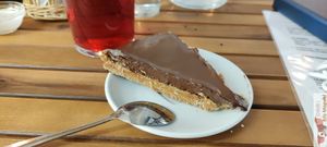 The chocolate tart at Le Lapin Noir in Rennes