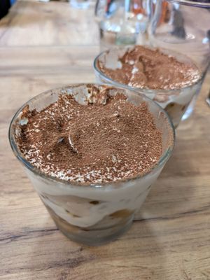 Tiramisú chocolat café at Le Lapin Noir in Rennes