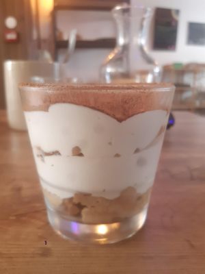tiramisu at Le Lapin Noir in Rennes