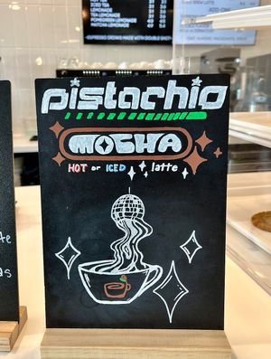 Pistachio mocha special  at ContempoRoast Coffee & Roastery in Centerville