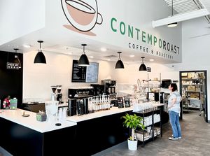 Contemporoast: inside service counter  at ContempoRoast Coffee & Roastery in Centerville