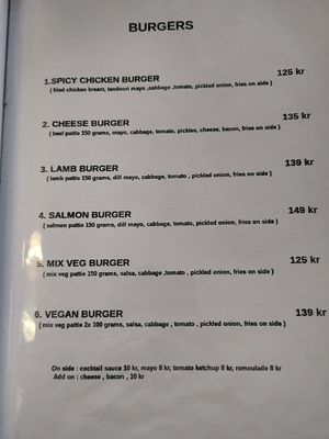 Vegan burger at Cafe Zorva in Vagar