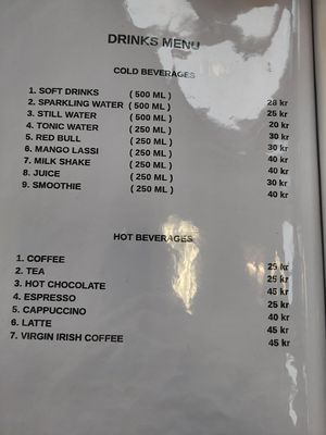 Drinks at Cafe Zorva in Vagar