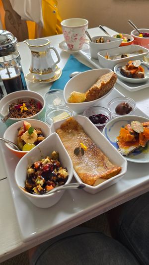 Vegan Brunch Plate at Jennys Æblehaven in Nexo