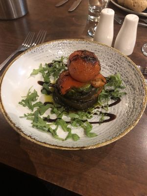 Tian of roasted veg starter  at 1744 Restaurant in Newton Aycliffe