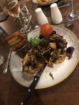 Cauliflower steak  at 1744 Restaurant in Newton Aycliffe