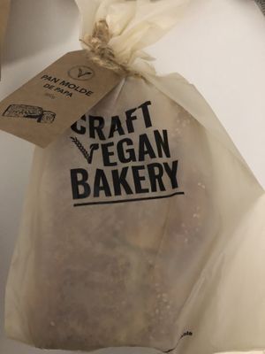 Bread wrapped up to go   at Craft Vegan Bakery - Palermo Soho in Buenos Aires