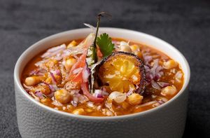 Chickpeas masala at Raw Mango Vegan in Redondo Beach