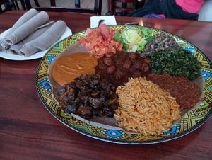   at Bersi Ethiopian Restaurant in Brooklyn