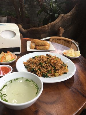 Fried rice at Mercy House in Phnom Penh