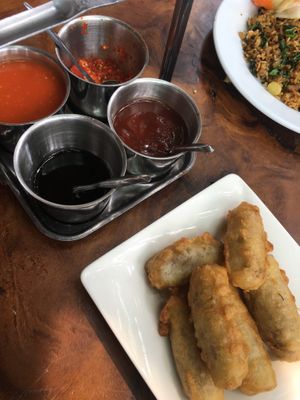 Spring rolls at Mercy House in Phnom Penh