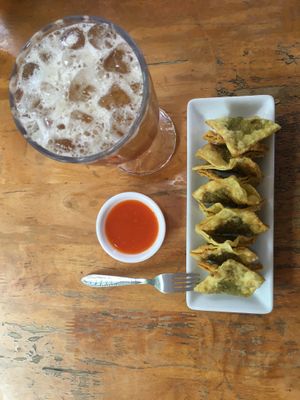 Fried dumplings  at Mercy House in Phnom Penh