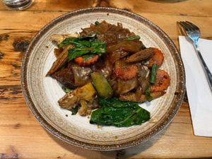 My actual vegan pad see-ew... do you notice the difference? at Obao Midtown in New York City