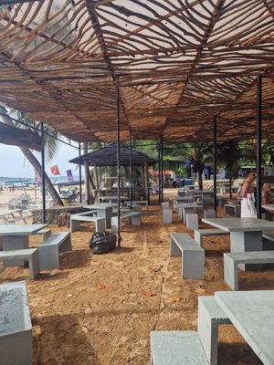 Seating area at Abrazo in Trincomalee