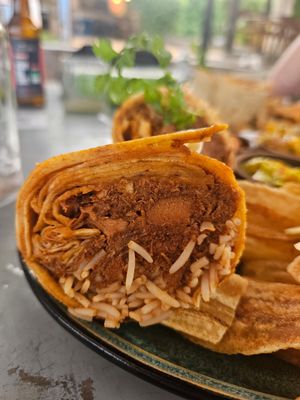 Jackfruit Burrito at Abrazo in Trincomalee