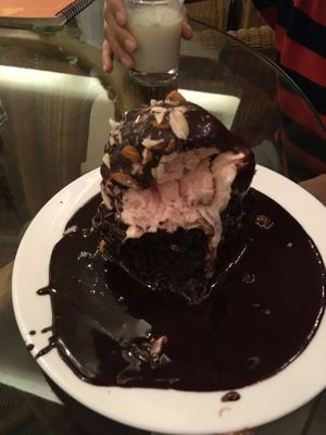 Obsessive Chocolative Disordr! Yummy. chocolate brownie with ice cream at Carrots - Cloud Kitchen in Bangalore