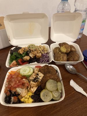 Build your own bowl. Rosemarie potatoes   at Toss It in Phnom Penh