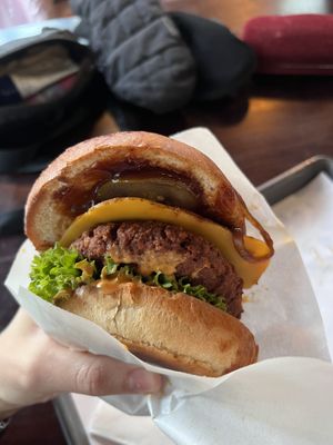 Vegan BBQ burger  at Ruff's Burger in Ansbach