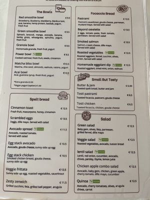 Menu Page 1  at Coffeebar Kafnush in The Hague