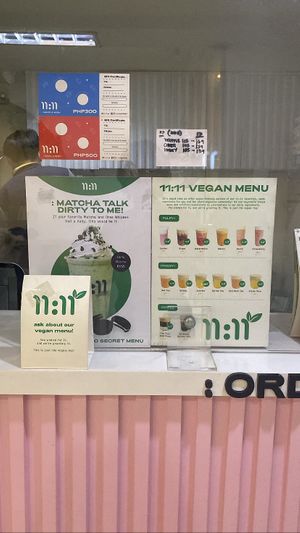 vegan menu  at 11:11 - Don Antonio in Quezon City