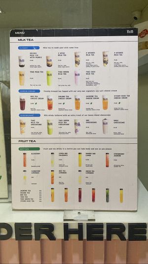 menu  at 11:11 - Don Antonio in Quezon City