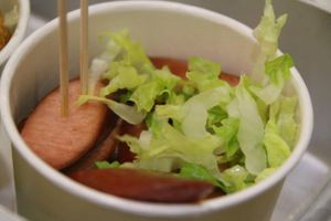 Smokey mini franks at Veganburg - Marina Bay in Central Singapore