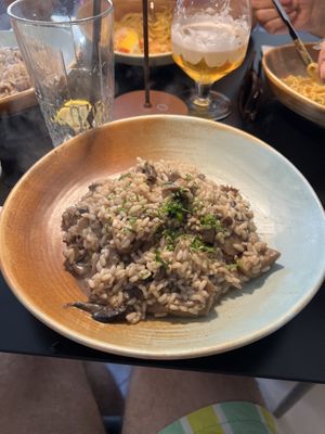Wild mushroom risotto   at Roza in Gozo