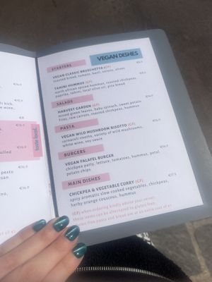 Menu  at Roza in Gozo