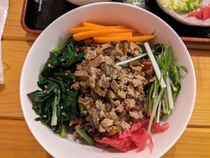 Fried sauce noodle( rice version) at Taiwan Rakuzen - 台湾ベジキッチン楽膳 in Osaka